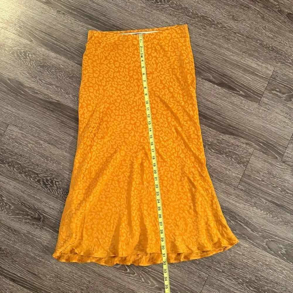Banana Republic Animal Print Midi Skirt